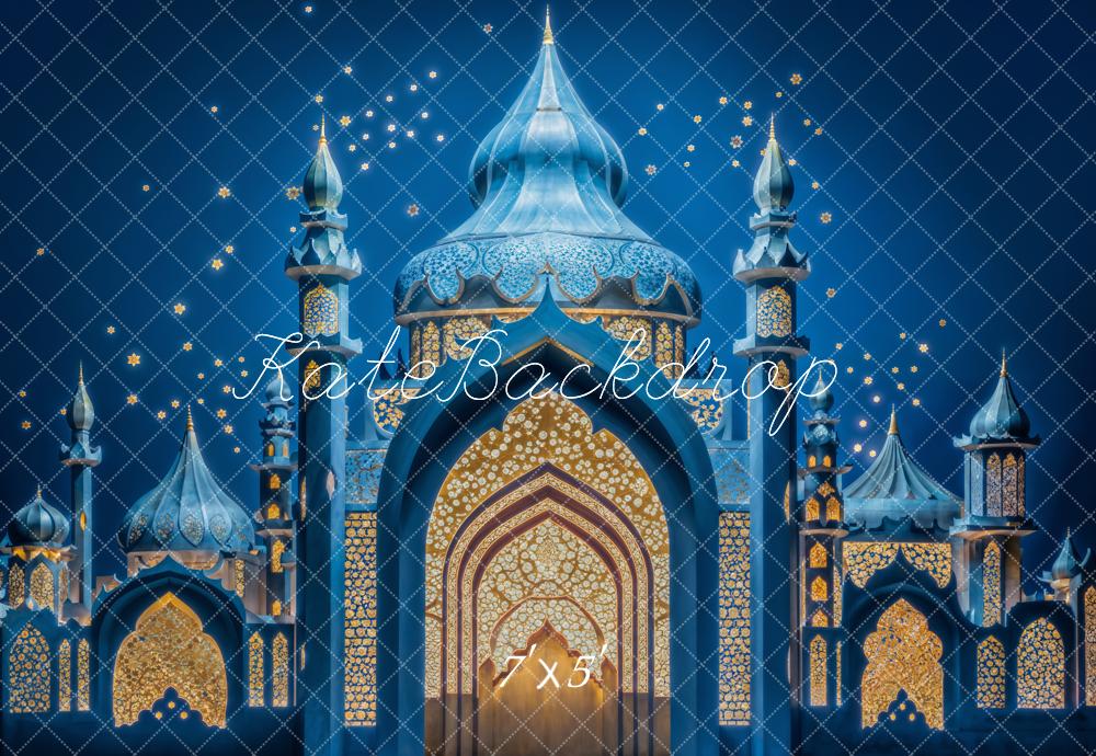 Kate Blue Castle Architecture Backdrop Designed by Emetselch - Kate Backdrop AU