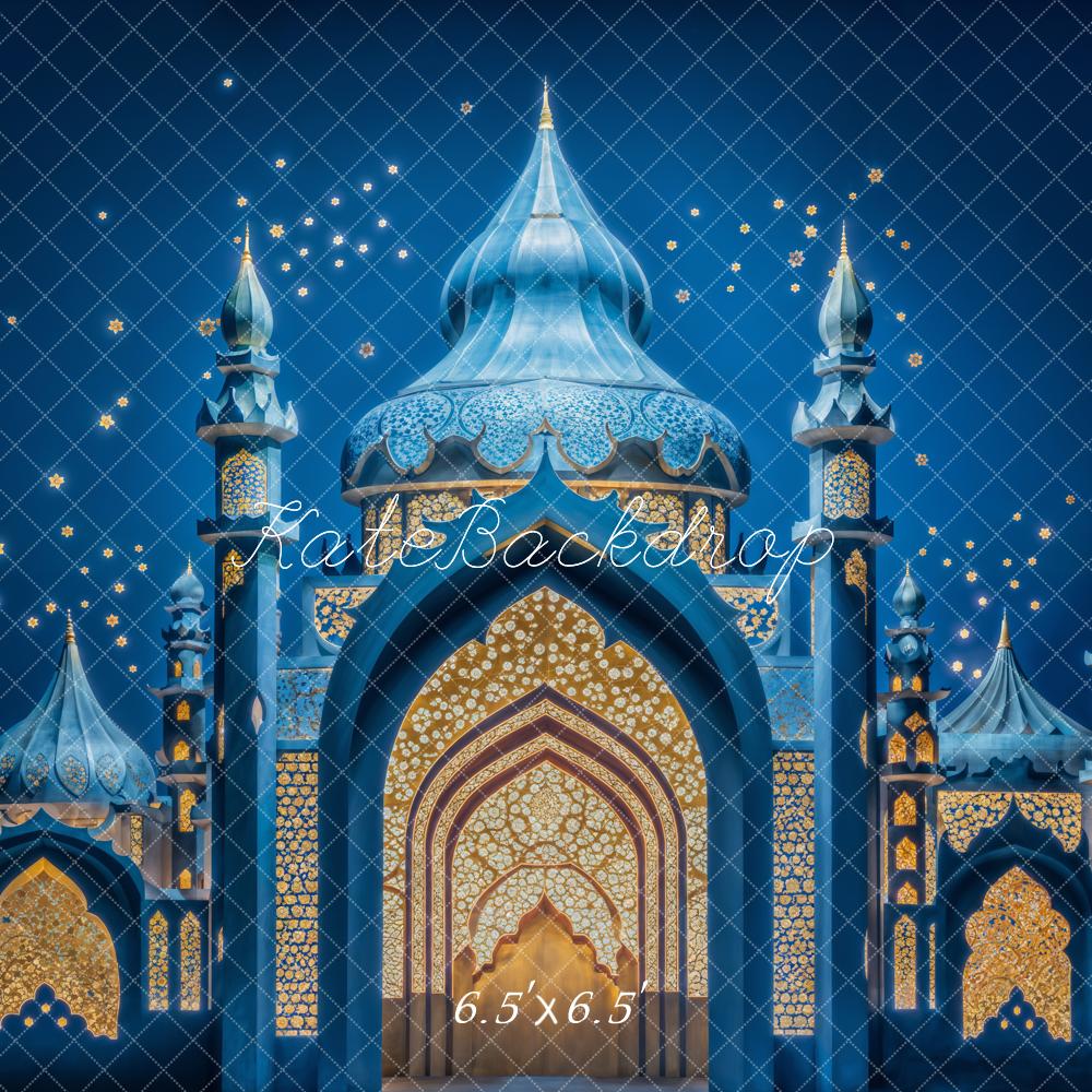 Kate Blue Castle Architecture Backdrop Designed by Emetselch - Kate Backdrop AU