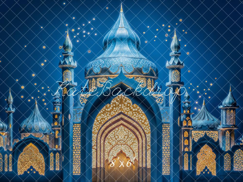 Kate Blue Castle Architecture Backdrop Designed by Emetselch - Kate Backdrop AU