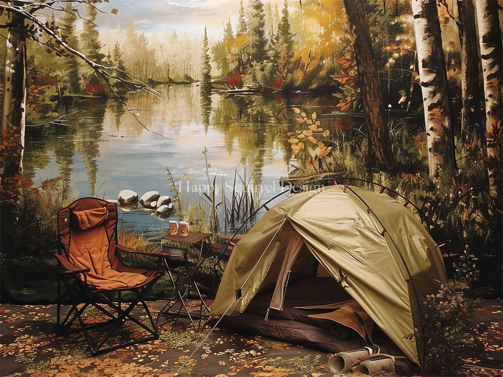 Kate Campground Backdrop Designed by Happy Squirrel Design - Kate Backdrop AU