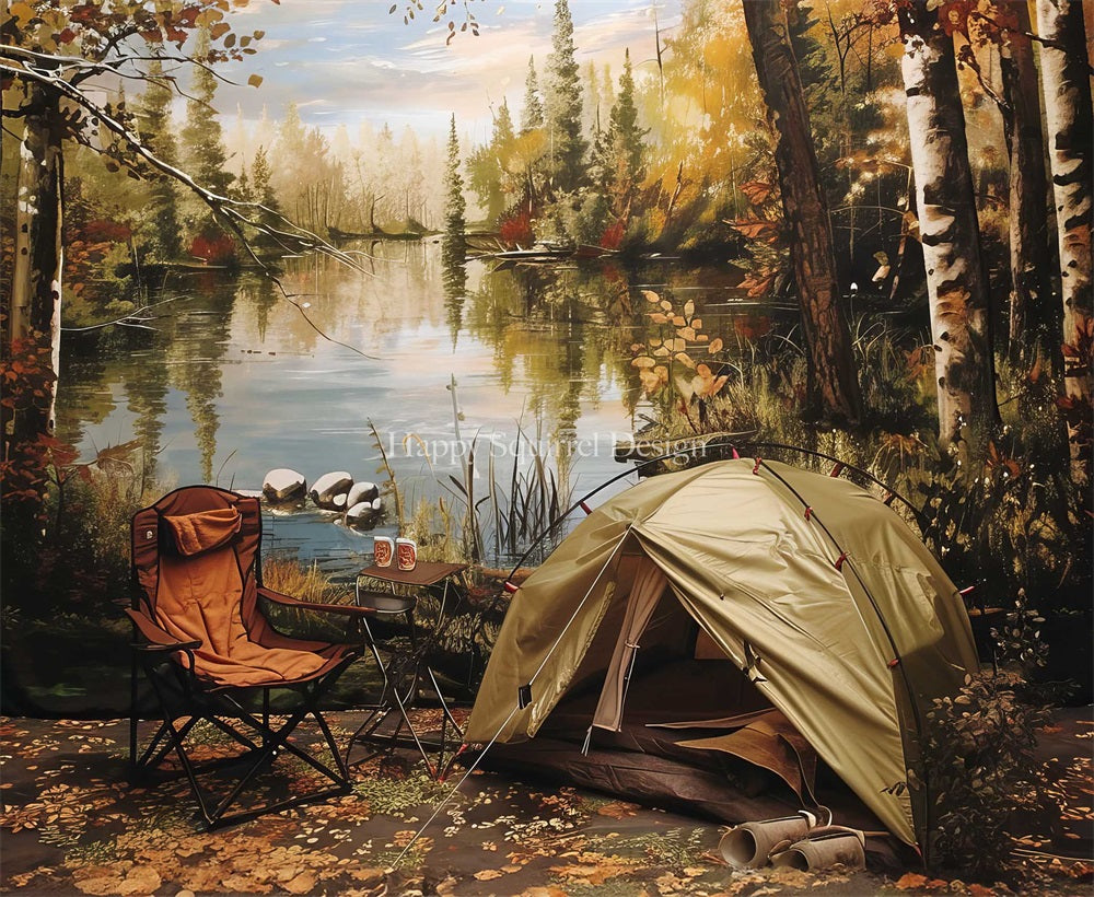 Kate Campground Backdrop Designed by Happy Squirrel Design - Kate Backdrop AU