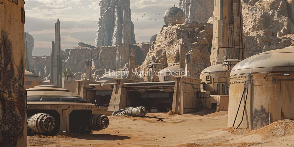 Kate Star Wars City Backdrop Designed by Happy Squirrel Design - Kate Backdrop AU
