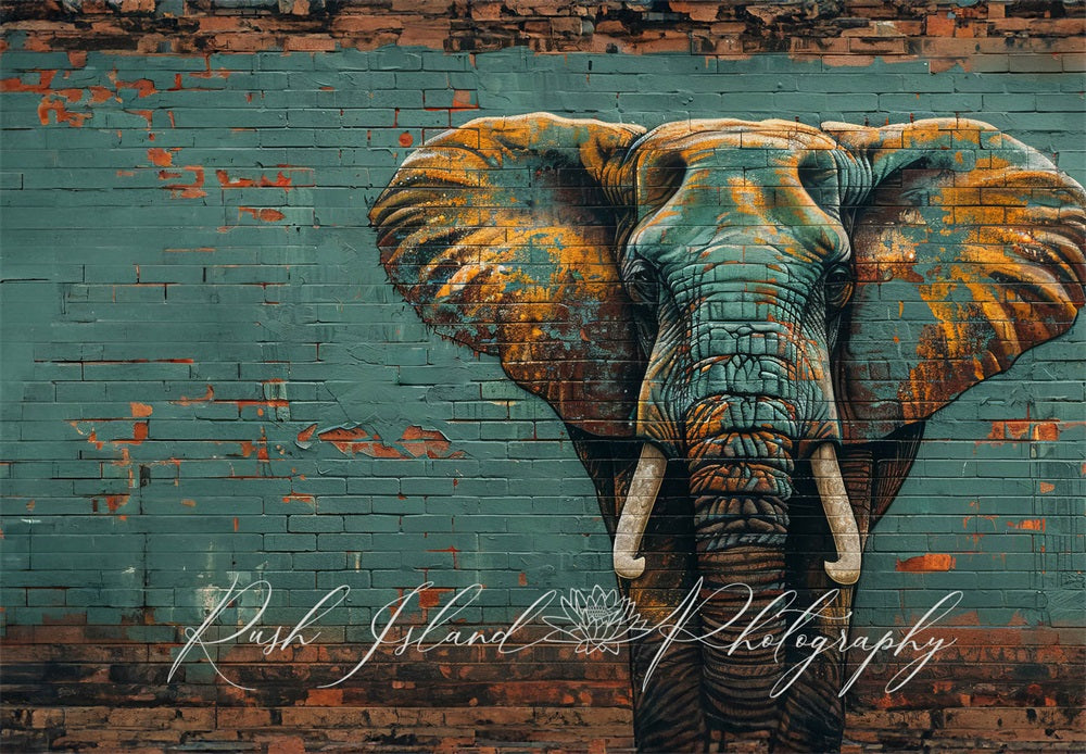 Kate Elephant Wall Backdrop Designed by Laura Bybee - Kate Backdrop AU