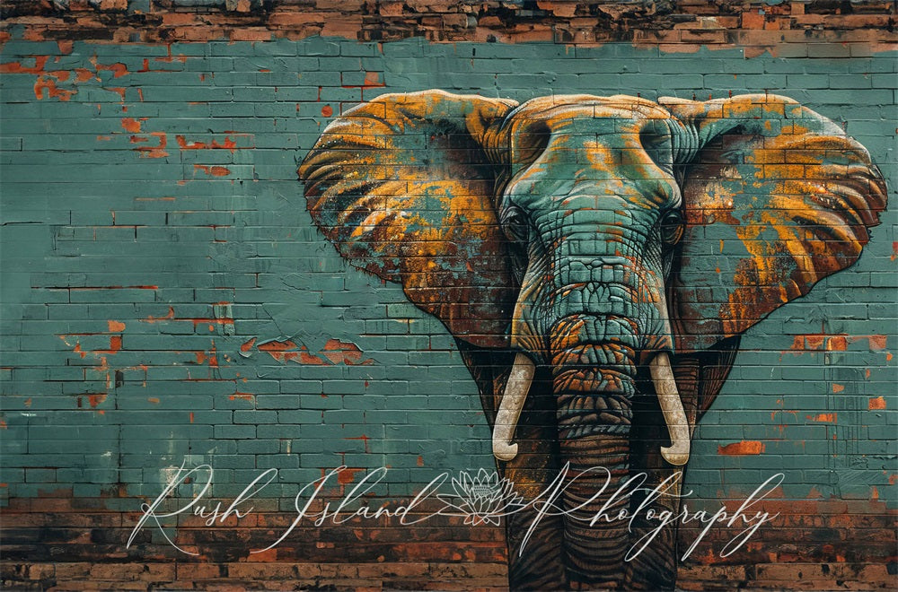 Kate Elephant Wall Backdrop Designed by Laura Bybee