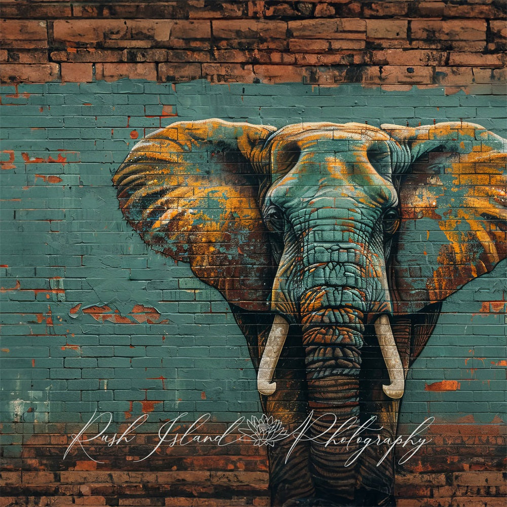 Kate Elephant Wall Backdrop Designed by Laura Bybee
