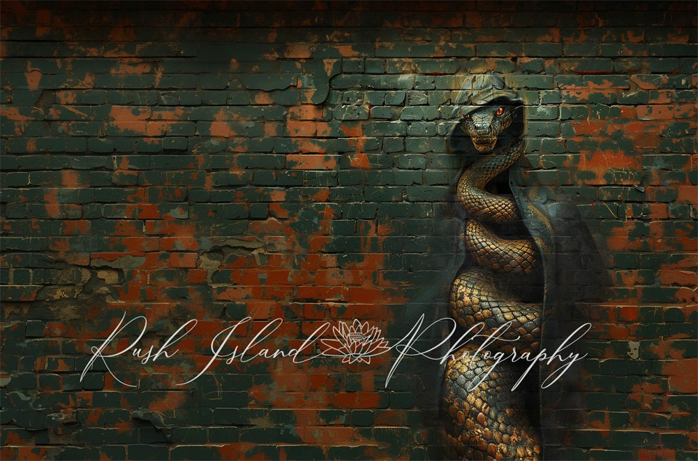 Kate Hooded Snake Wall Backdrop Designed by Laura Bybee