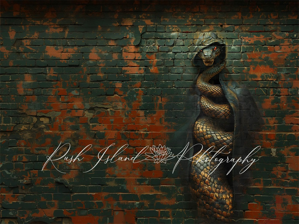 Kate Hooded Snake Wall Backdrop Designed by Laura Bybee