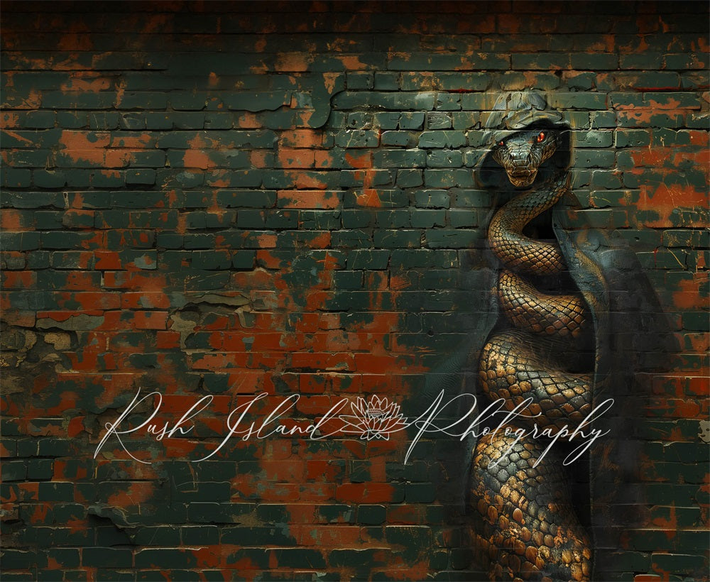 Kate Hooded Snake Wall Backdrop Designed by Laura Bybee