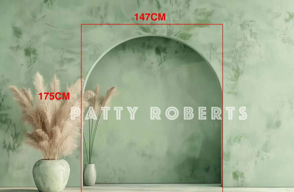 Kate Green Arch Wall Backdrop Designed by Patty Robert - Kate Backdrop AU