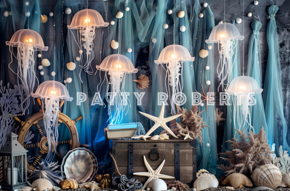 Kate Mermaid Kingdom Backdrop Designed by Patty Robert - Kate Backdrop AU