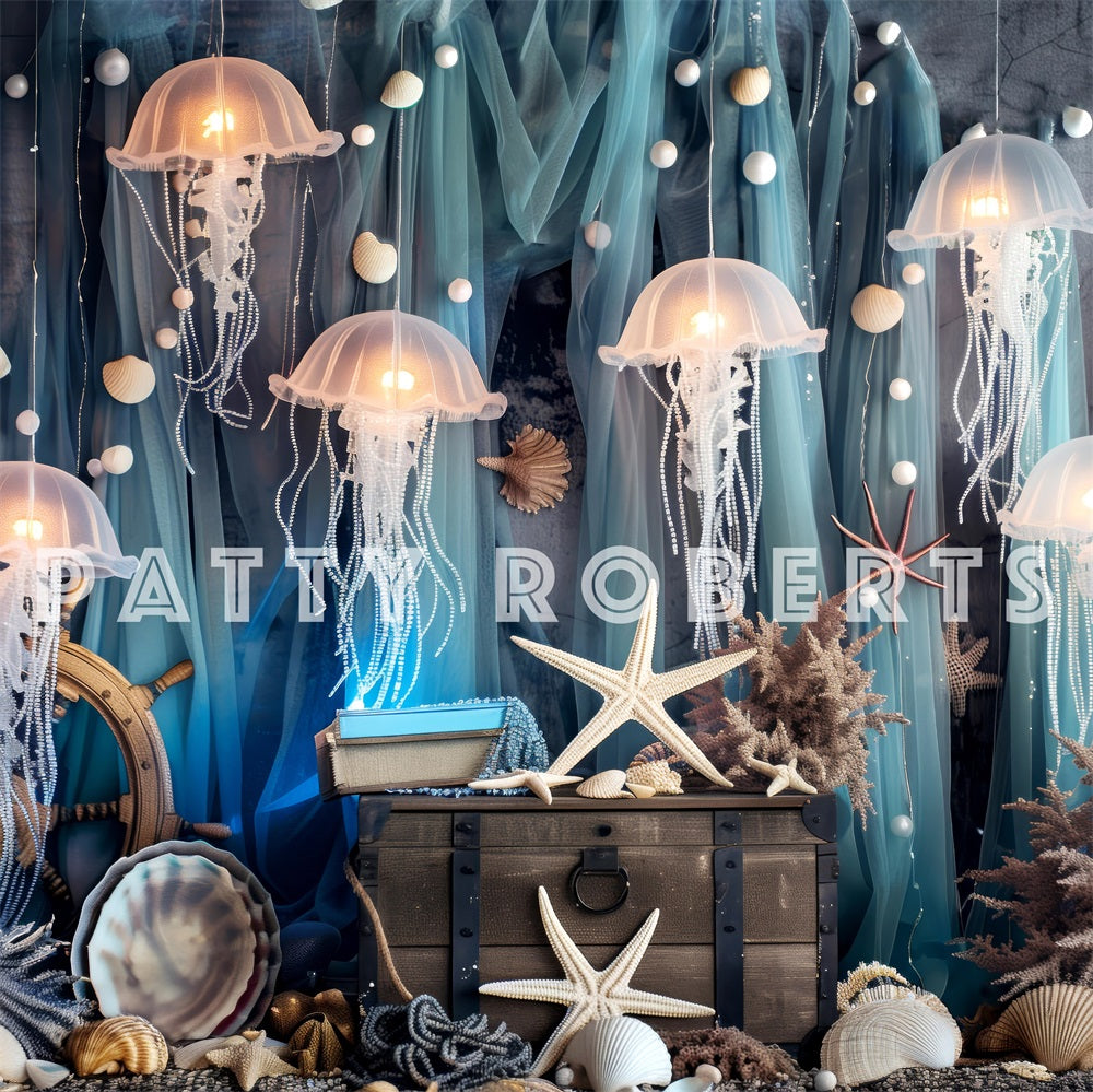 Kate Mermaid Kingdom Backdrop Designed by Patty Robert - Kate Backdrop AU