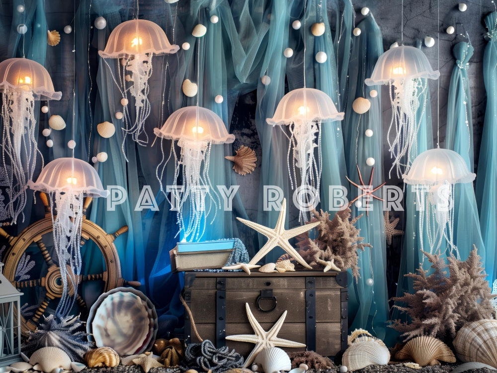Kate Mermaid Kingdom Backdrop Designed by Patty Robert - Kate Backdrop AU