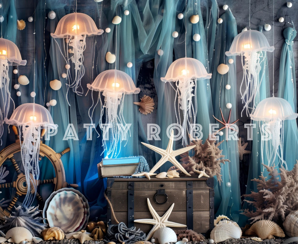 Kate Mermaid Kingdom Backdrop Designed by Patty Robert - Kate Backdrop AU