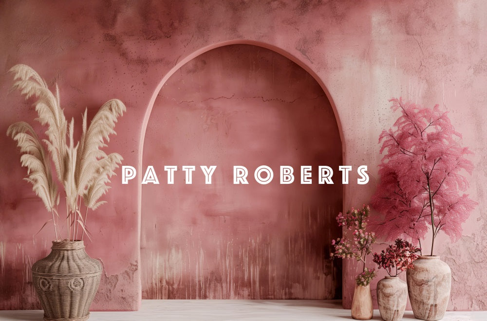 Kate Retro Red Wall Arch Backdrop Designed by Patty Robert - Kate Backdrop AU