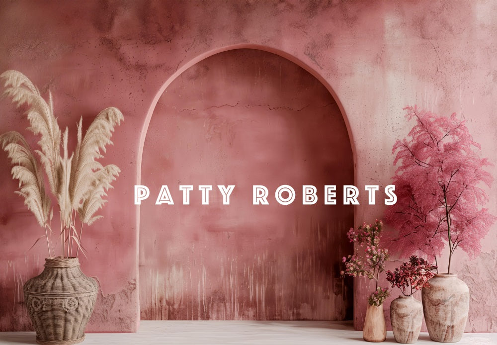 Kate Retro Red Wall Arch Backdrop Designed by Patty Robert - Kate Backdrop AU