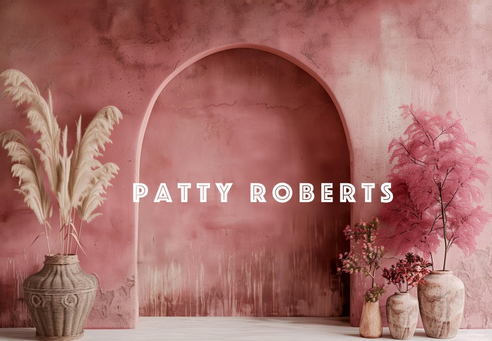 Kate Retro Red Wall Arch Backdrop Designed by Patty Robert