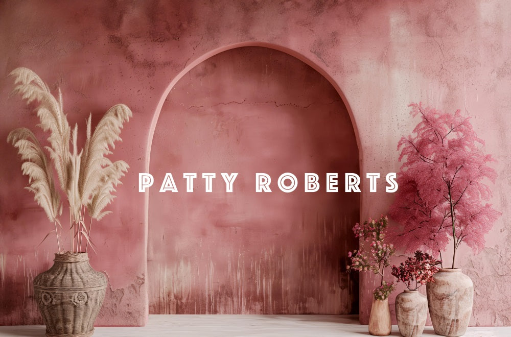 Kate Retro Red Wall Arch Backdrop Designed by Patty Robert - Kate Backdrop AU