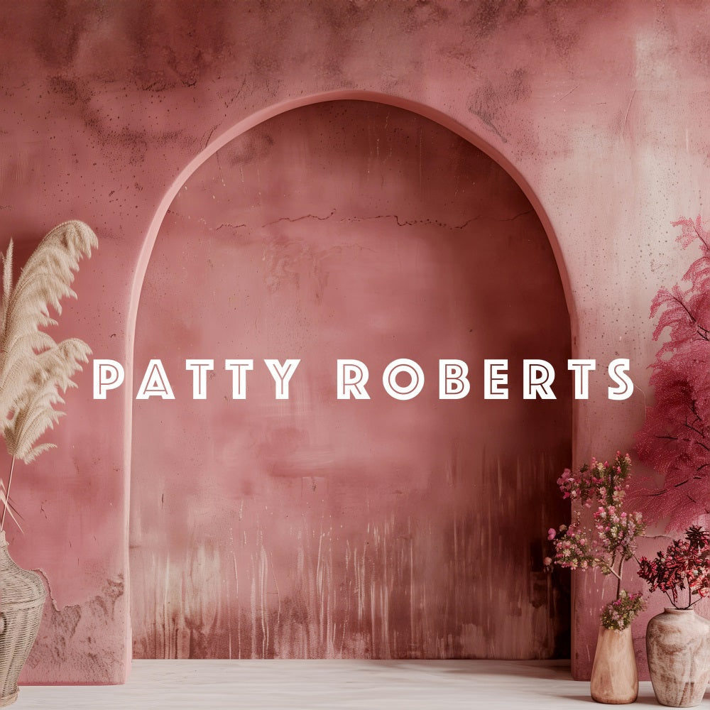 Kate Retro Red Wall Arch Backdrop Designed by Patty Robert - Kate Backdrop AU
