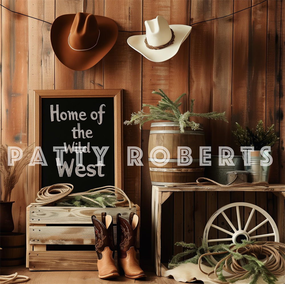 Kate Wild West Backdrop Boy Designed by Patty Robert - Kate Backdrop AU