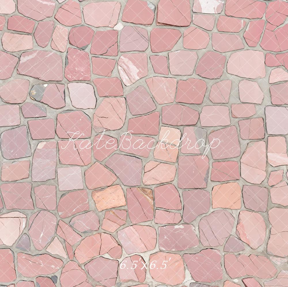 Kate Pink Crackle Floor Tiles Backdrop Designed by Kate Image - Kate Backdrop AU