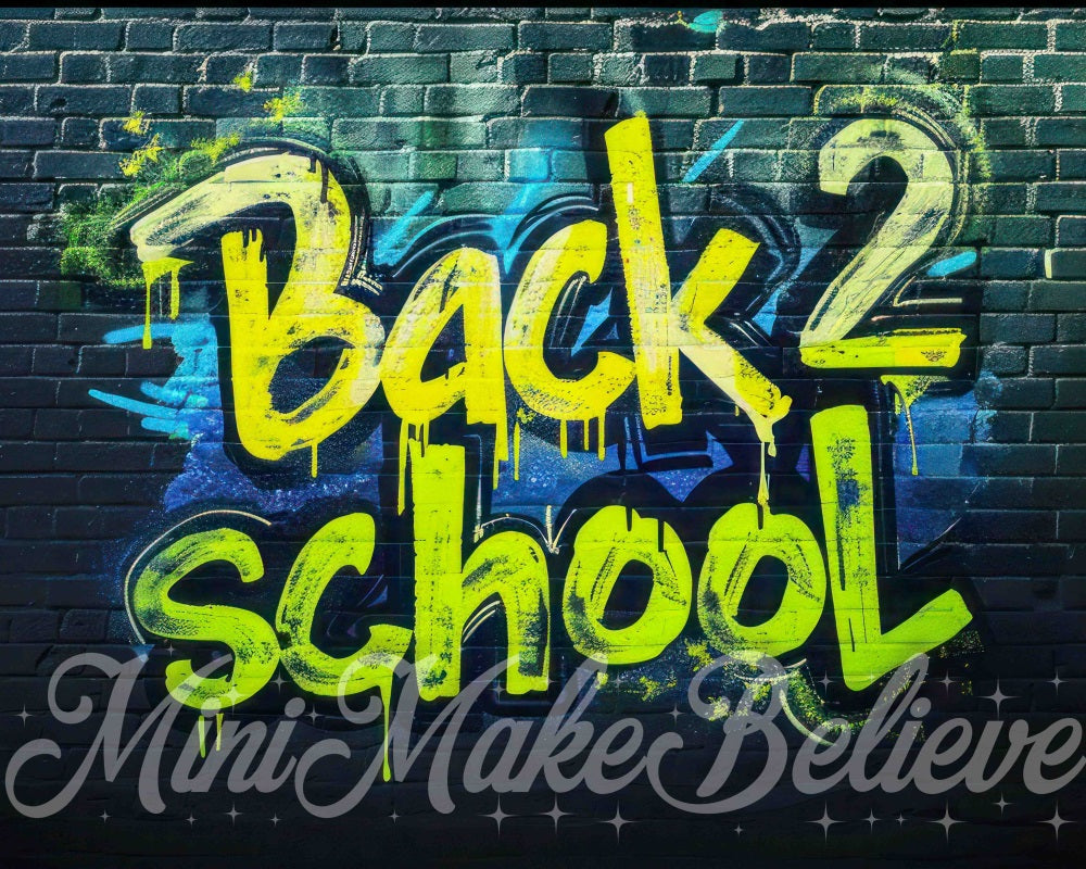 Kate Back to School Graffiti Backdrop Designed by Mini MakeBelieve - Kate Backdrop AU