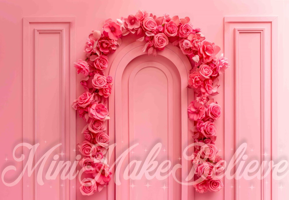 Kate Pink Rose Arch Backdrop Designed by Mini MakeBelieve - Kate Backdrop AU