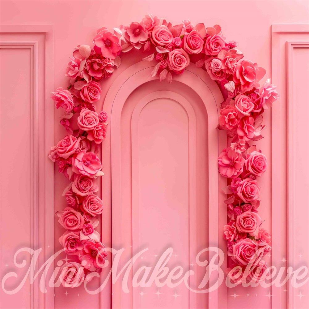 Kate Pink Rose Arch Backdrop Designed by Mini MakeBelieve - Kate Backdrop AU