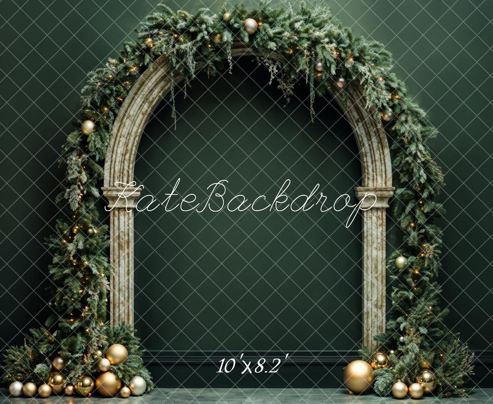 Kate Green Christmas Arch Backdrop Designed by Emetselch - Kate Backdrop AU