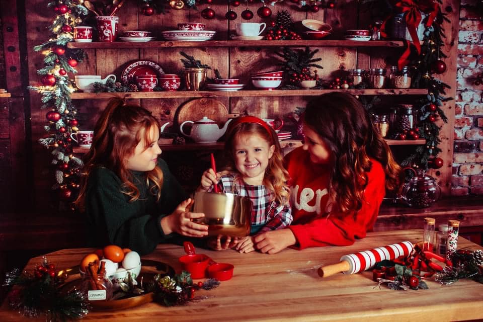 Kate Red Christmas Cupboard Backdrop Designed by Emetselch - Kate Backdrop AU