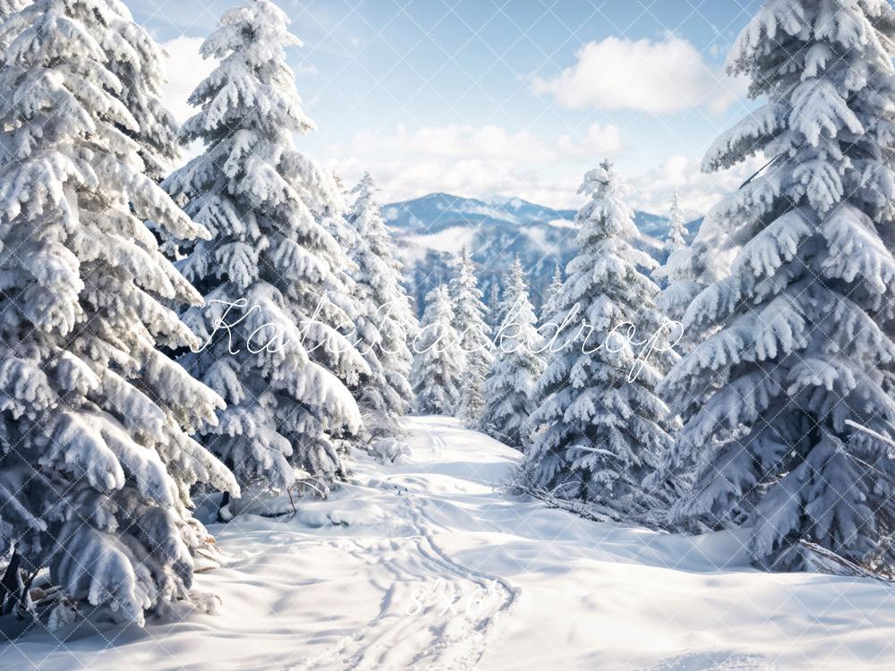 Kate Winter White Forest Snowland Backdrop Designed by Chain Photography - Kate Backdrop AU