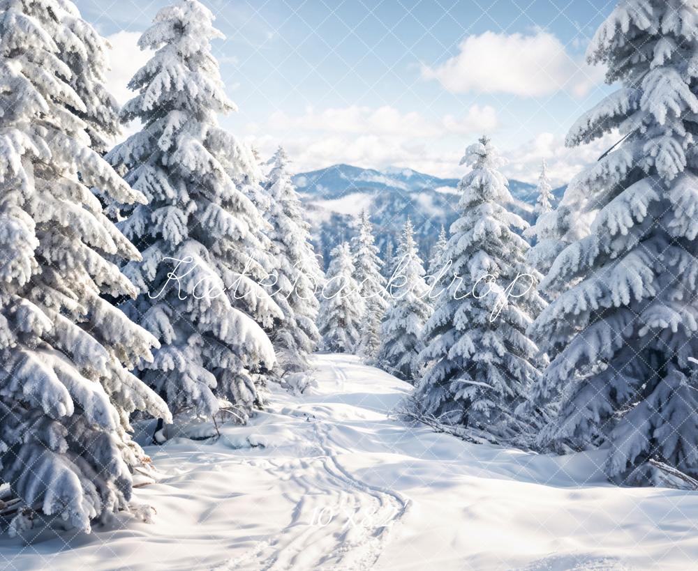 Kate Winter White Forest Snowland Backdrop Designed by Chain Photography - Kate Backdrop AU