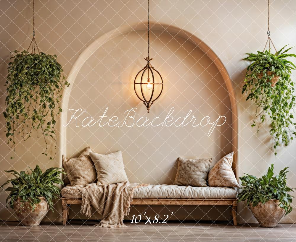 Kate Boho Green Arch Backdrop Designed by Emetselch - Kate Backdrop AU
