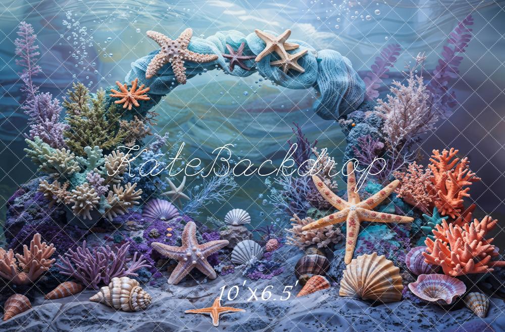 Kate Undersea Coral Shell Backdrop Designed by Emetselch - Kate Backdrop AU
