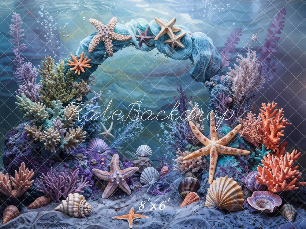Kate Undersea Coral Shell Backdrop Designed by Emetselch - Kate Backdrop AU