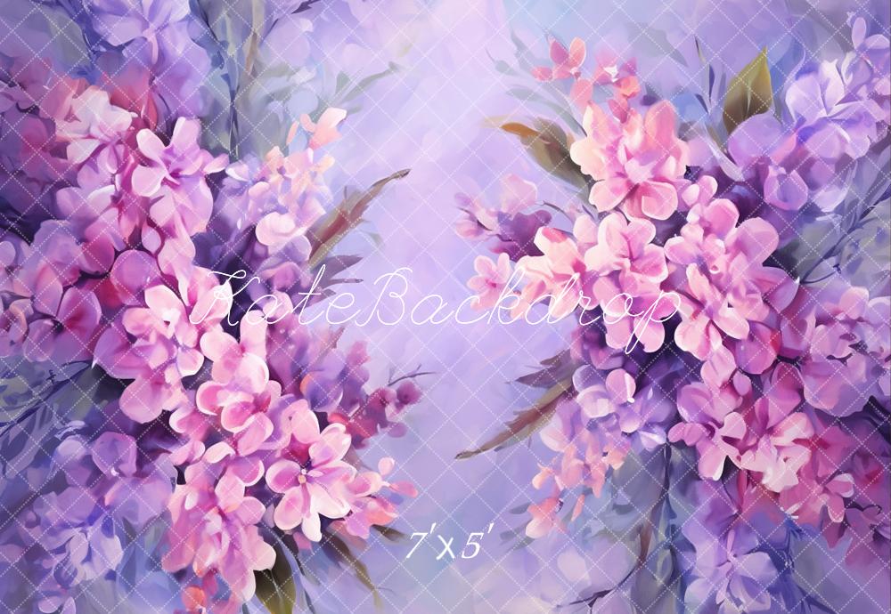 Kate Fine Art Purple Flower Backdrop Designed by GQ - Kate Backdrop AU