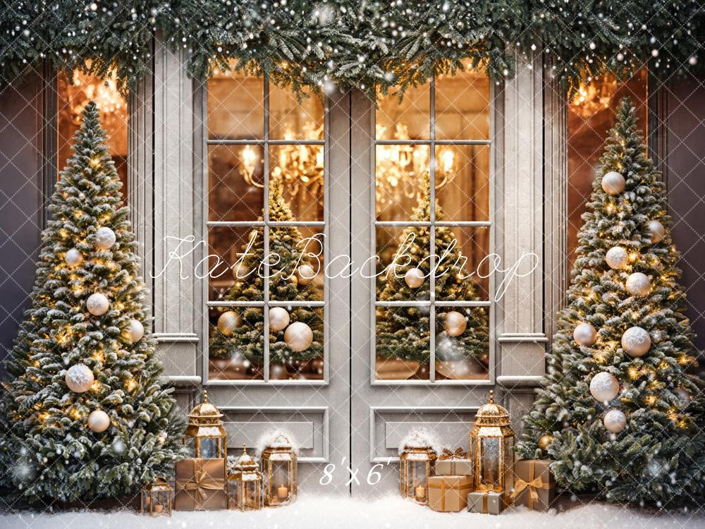 Kate Christmas Tree Backdrop Gift Door Designed by Chain Photography - Kate Backdrop AU