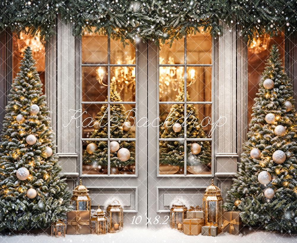 Kate Christmas Tree Backdrop Gift Door Designed by Chain Photography - Kate Backdrop AU