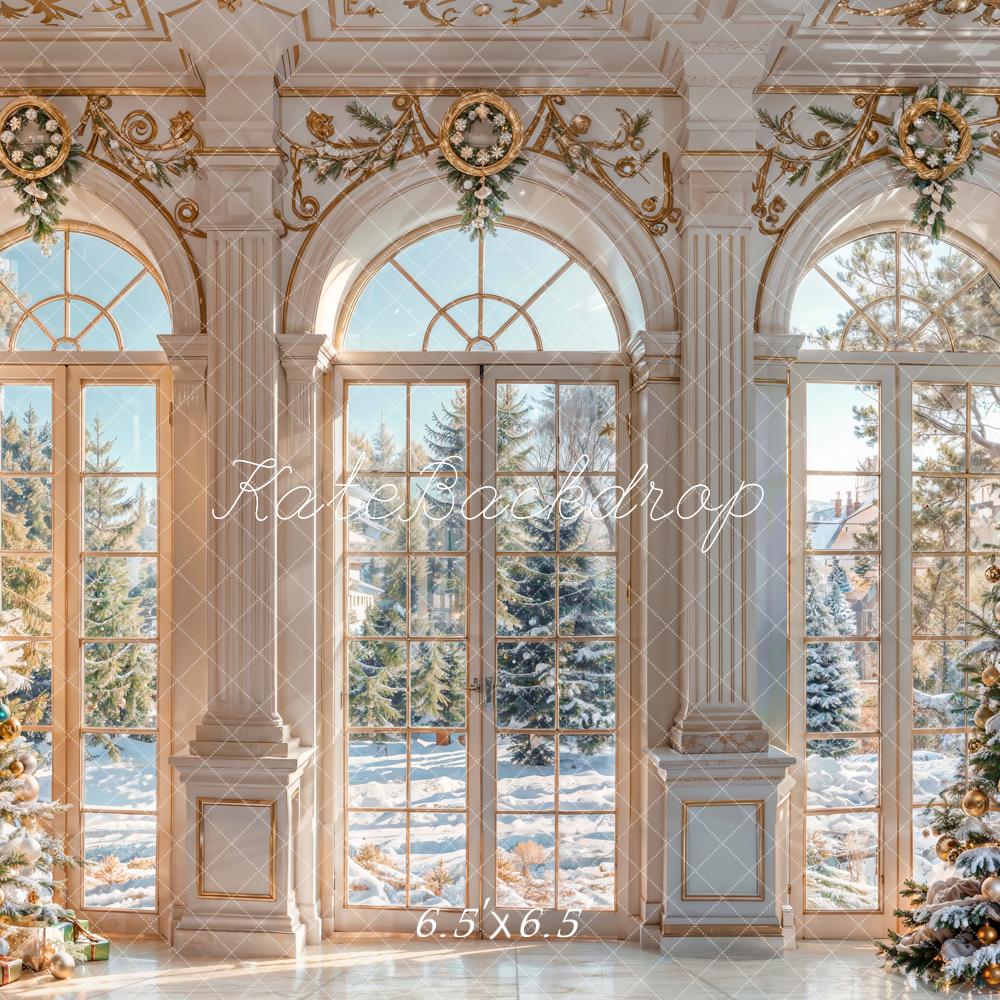 Kate Winter Christmas Tree Door Backdrop Indoor Designed by Chain Photography - Kate Backdrop AU