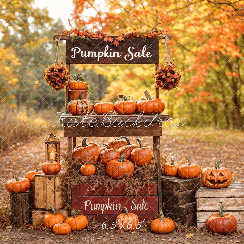 Kate Autumn Backdrop Pumpkin Sale Stand Designed by Emetselch - Kate Backdrop AU