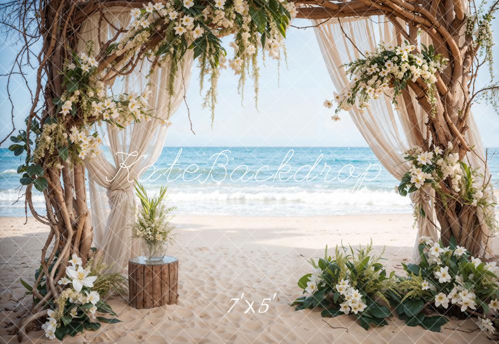 Kate Summer Sea Beach Wedding Backdrop Designed by Emetselch - Kate Backdrop AU