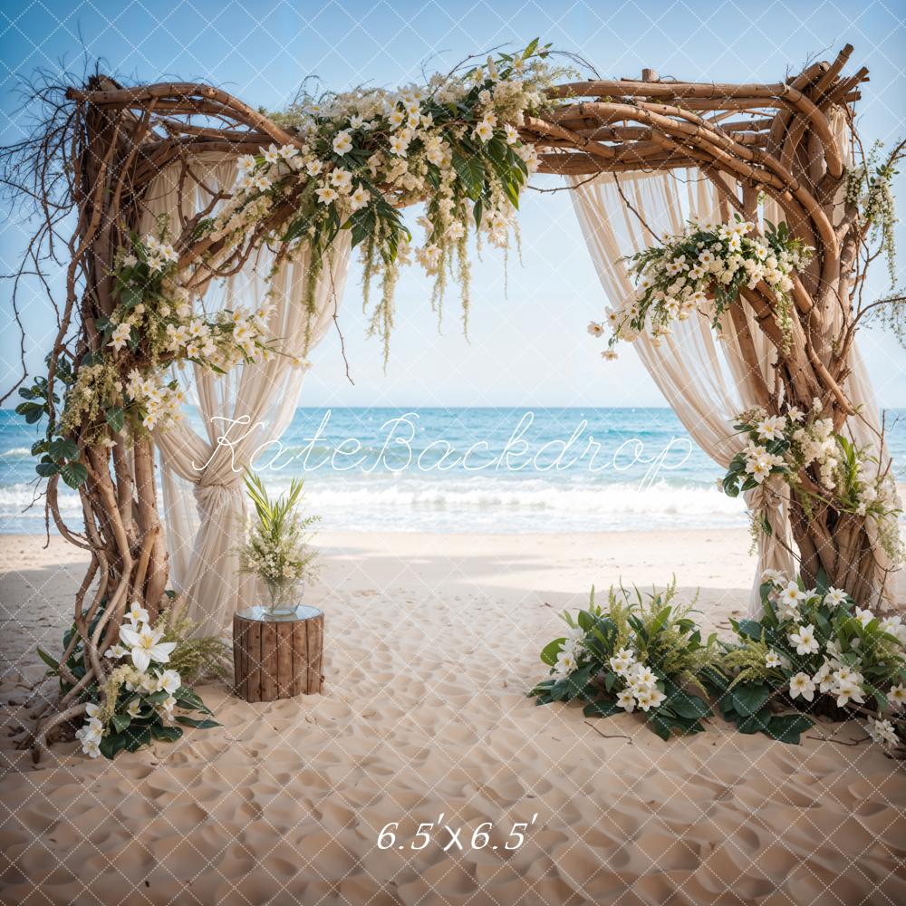 Kate Summer Sea Beach Wedding Backdrop Designed by Emetselch - Kate Backdrop AU
