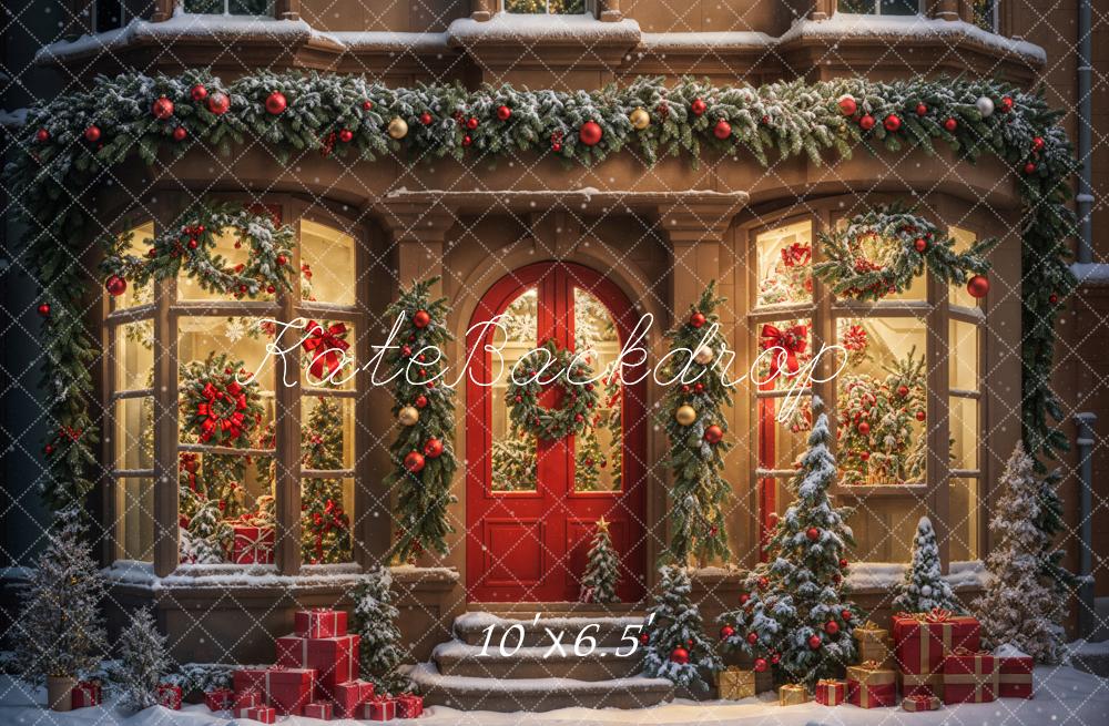 Kate Winter Christmas Gift Store Backdrop Designed by Chain Photography - Kate Backdrop AU