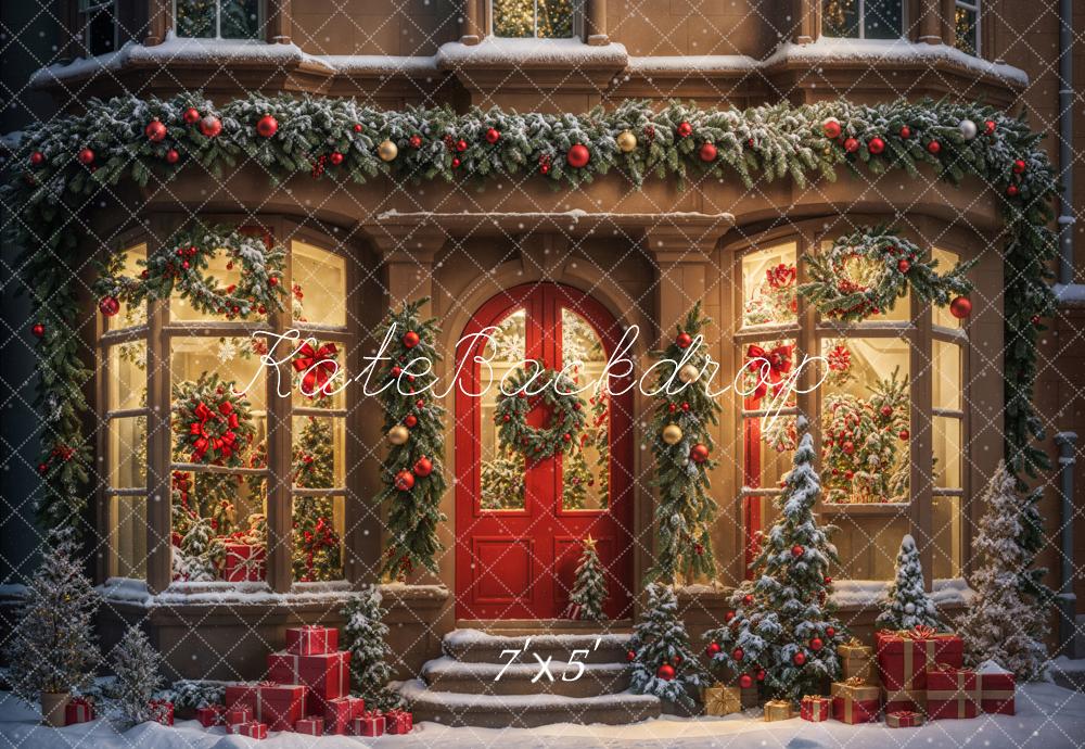 Kate Winter Christmas Gift Store Backdrop Designed by Chain Photography - Kate Backdrop AU