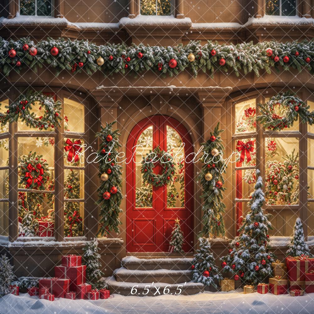 Kate Winter Christmas Gift Store Backdrop Designed by Chain Photography - Kate Backdrop AU