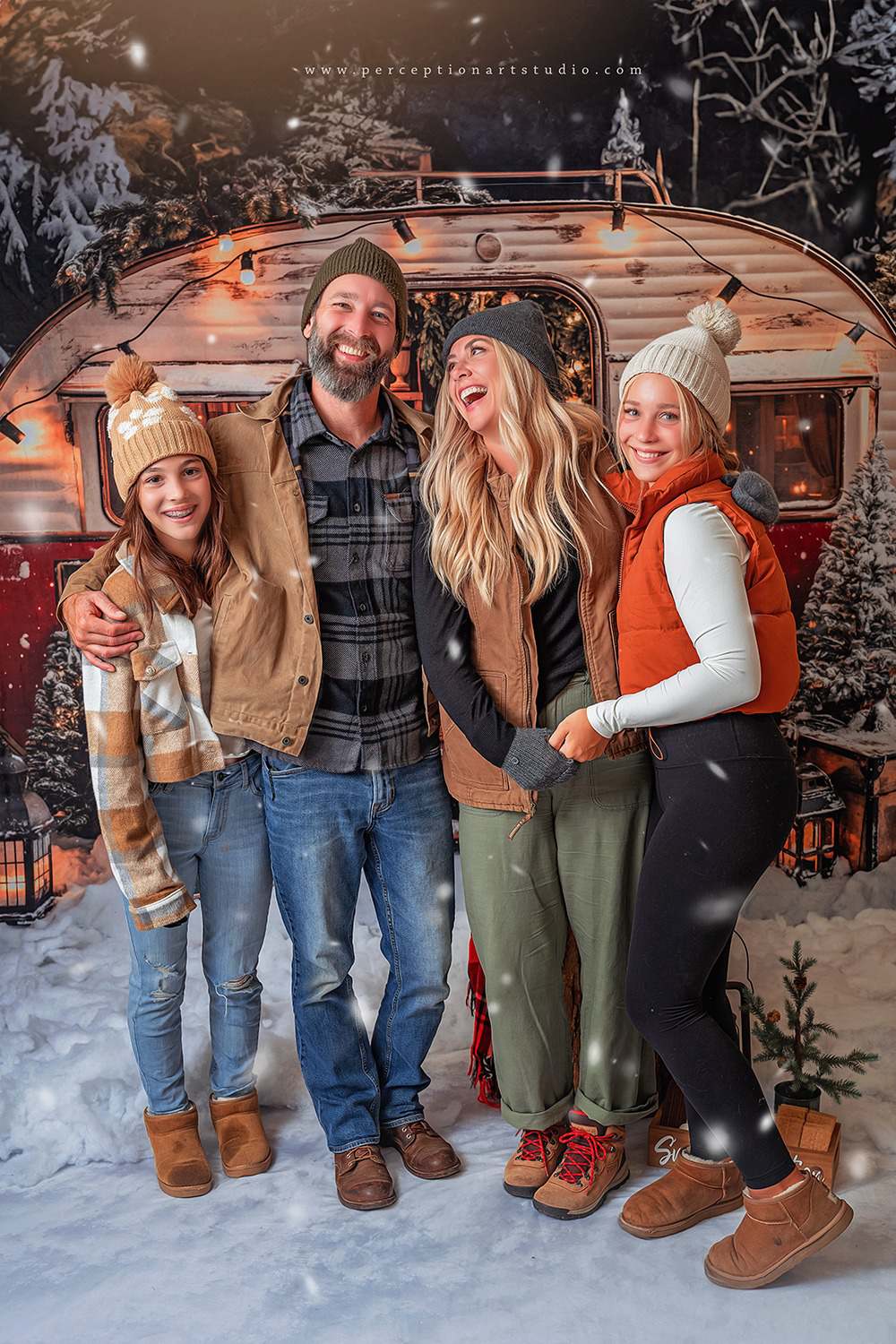 Kate Christmas Camping Car Backdrop Designed by Emetselch - Kate Backdrop AU