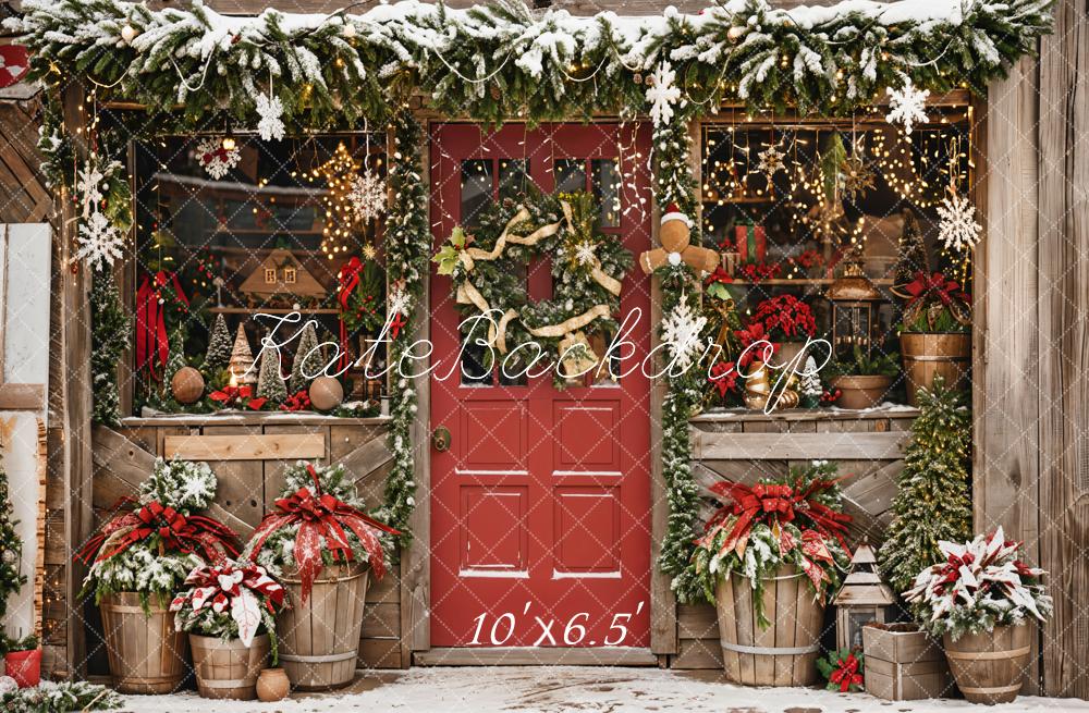 Kate Christmas Winter Outdoor Backdrop Designed by Emetselch - Kate Backdrop AU