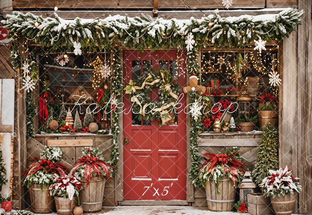 Kate Christmas Winter Outdoor Backdrop Designed by Emetselch - Kate Backdrop AU