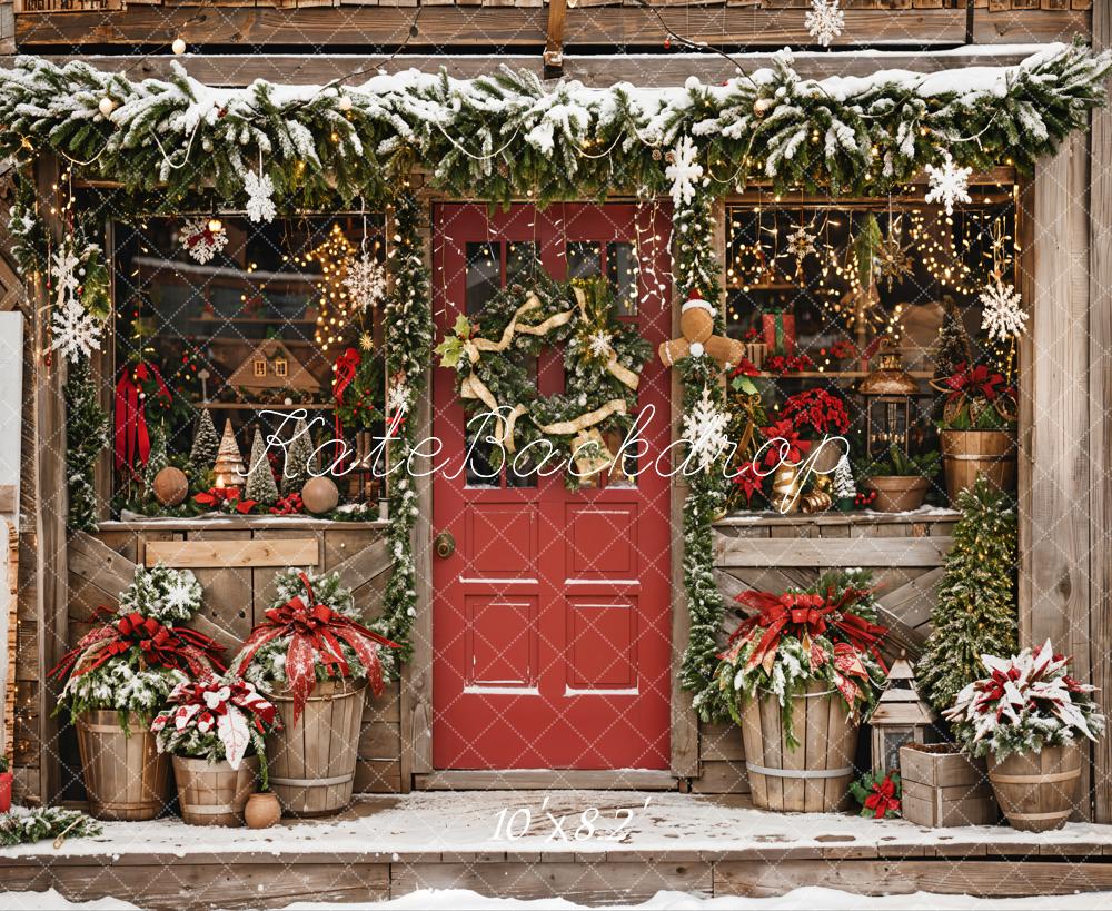 Kate Christmas Winter Outdoor Backdrop Designed by Emetselch - Kate Backdrop AU