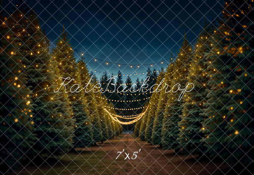 Kate Winter Night Forest Backdrop Designed by Emetselch - Kate Backdrop AU