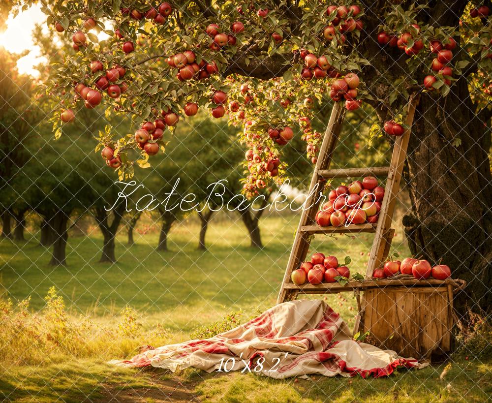 Kate Red Apple Manor Backdrop Ladder Designed by Emetselch - Kate Backdrop AU